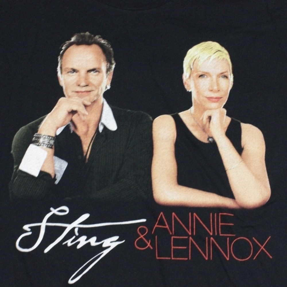 Y2K Sting Annie‎ Lennox Sacred Love Tour 2004 Concert T Shirt Black Mens XXL